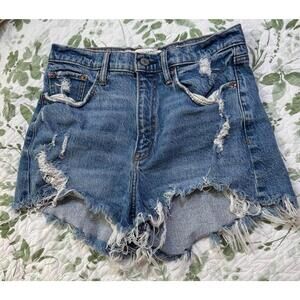 Abercrombie & Fitch High Rise Mom Shorts Size 6